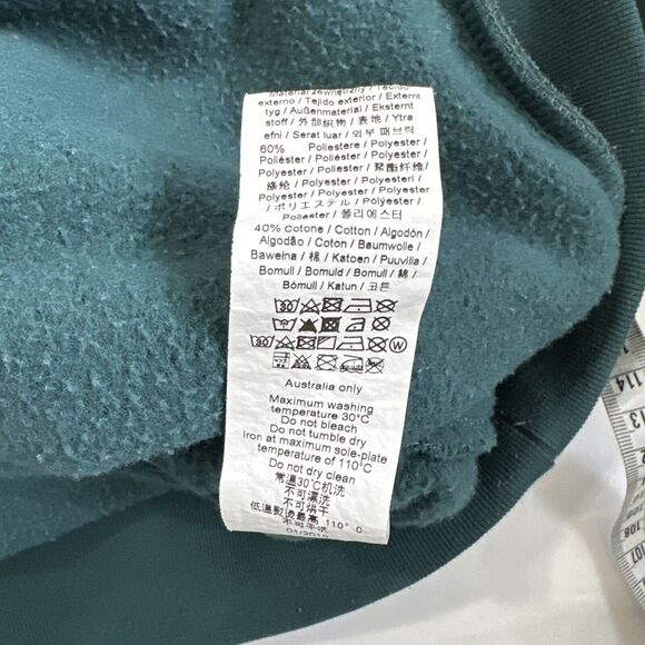 Oakley Sweater Mens Hoodie Sz X-Large Performance Fit Full Zip Sweatshirt Green - Picture 10 of 10